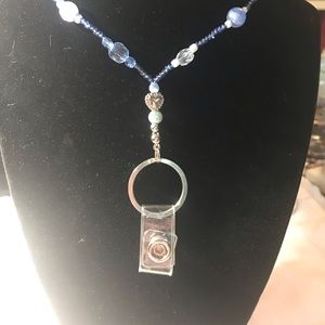 Badge holder necklace
